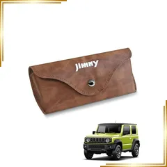 【新品】 [Maplewoodcar] 強力マグネット・ジムニー専用 ジムニー メガネケース 車 耐熱 サンバイザー 収納 ジムニー カスタム メガネホルダー コンパクト 車用 サングラスホルダー 吊り下げ PUレザー 車内 小物 防水 取り付け簡単 片手 0
