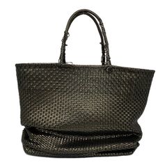 美品 ANTEPRIMA イントレッチオ ワイヤートート ブラック 編み込み