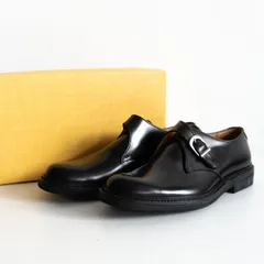 【試着のみ美品】REGAL【モンクストラップ レザーシューズ】27cm リーガル ブラック 革靴 s2603133
