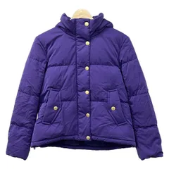 BLUE LABEL CRESTBRIDGE(ブルーレーベルクレストブリッジ) ダウンジャケット サイズ38 M レディース美品  - パープル 長袖/フード着脱可/冬
