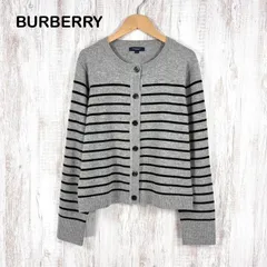 バーバリー ロンドン カーディガン ５ 大きいサイズ BURBERRY - バーバリー BURBERRY LONDON ラメ入りカーディガン サイズ2