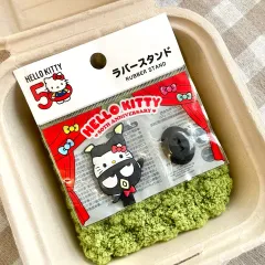 (新品 正規品) Sanrio ハローキティ 50周年 ラバースタンド バッドばつ丸
