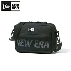 【新品】NEWERA ニューエラ ショルダーポーチ ラージ 2L プリントロゴ ブラック × ホワイト 14521315 【 ショルダーバッグ メッセンジャーバッグ カバン アウトドア 】