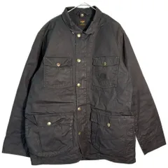 Lee リー 101 オイルドジャケット ブラック(メンズ XL)中古 古着 X7078のサムネイル