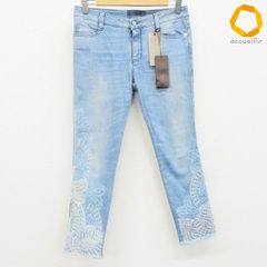 ERMANNO SCERVINO レースサイドライン デニムパンツ 40 - メルカリ