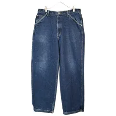 POLO JEANS ポロジーンズ ラルフローレン デニム ペインターパンツ インディゴブルー(メンズ W36 L32)中古 古着 X7094のサムネイル
