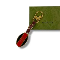 グッチ　GUCCI GG シェリーライン　キーリング　バッグチャーム　キーホルダー　ゴールド金具　ヴィンテージ