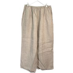 A19545 美品 whowhat 21SS リネンワイドスラックスベージュM - メルカリ
