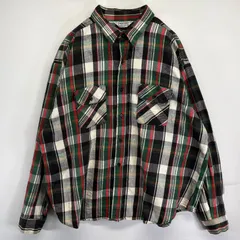 古着 80's/80年代 ヴィンテージ ファイブブラザー FIVE BROTHER USA製 長袖シャツ ヘビーネルシャツ チェック柄 3XL マルチカラー メンズ