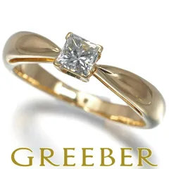 ヴァンクリーフ&アーペル リング ダイヤ ダイヤモンド 0.35ct プリンセスカット ソリテール 9号 K18YG #190381のサムネイル