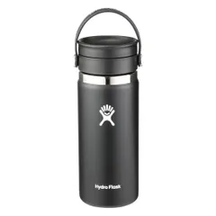 コーヒー ステンレスボトル Flex Sip Wide Mouthフレックス シップ ワイドマウス 16oz 473ml ブラック 保温 保冷 水筒