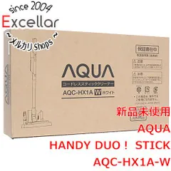 [bn:0] AQUA　コードレススティッククリーナー HANDY DUO！ STICK　AQC-HX1A-W　ホワイトのサムネイル