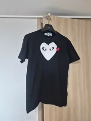 コム・デ・ギャルソン ブラック ハート 半袖Tシャツ xl(100)