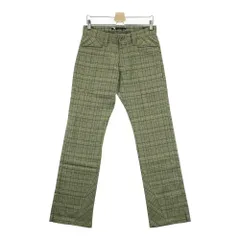 サイズ：32 OAKLEY オークリー  ストレッチパンツ スカル チェック柄 グリーン系 [240001634546] ゴルフウェア メンズ ストスト