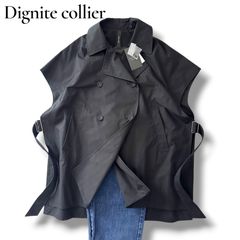 Dignite collier】ビッグスリーブレスジャケット ブラック 黒 - メルカリ