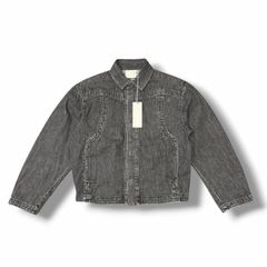参考上代77000円 未使用 JIAN YE 25SS BANYONGJIU JKT バンヨンジュ デニムジャケット ブルゾン ジェンイェ JI-25SS-JK01 WASHED BLACK M （11272M）