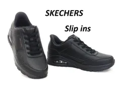 メンズ スケッチャーズ SKECHERS スリップインズ 183023W BBK エアークッション 幅広 ワイド メモリーフォーム Slip ins