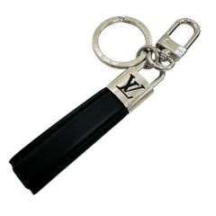 Louis Vuitton ブラック レザー キーリング - メルカリ