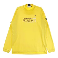 サイズ：3L LE COQ GOLF ルコックゴルフ 2023年モデル ハイネック 長袖Tシャツ  イエロー系 [240101409455]# ゴルフウェア メンズ ストスト