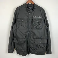 【中古品】HARLEY DAVIDSON ハーレーダビッドソン NO.1 LOGO RIDING JACKET 97403-24VM ライディング ジャケット アウター ヘビーウェイト 【145-260402-ko-10-tei】