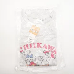 ちいかわ×GU グラフィックT XLサイズ 02ライトグレー コラボ  Tシャツ CHIIKAWA  タグ付き nagano 未開封のサムネイル