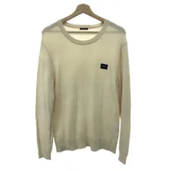 DENHAM デンハム 長袖Uネックニット サイズ:L ウール×ナイロン/ワッペン    ホワイト メンズ / 240001179436のサムネイル