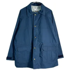70年代 USA製 WOOLRICH ウールリッチ マウンテンジャケット ヴィンテージ アウトドア ネイビー(レディース L相当)中古 古着 X7108