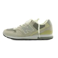 ニューバランス NEW BALANCE ローカットスニーカー シューズ メッシュ フェイクスエード 切替 ロゴ US6.5 24.5cm グレー MRL996AG /BB
