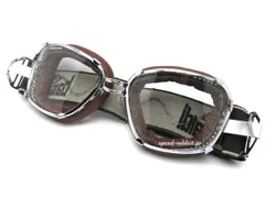 baruffaldi INTE 259 GOGGLE BROWN/バルファルディ インテ259 ゴーグル 茶色 二眼 エース カフェレーサー ヴェスパ ランブレッタ halcyon ハルシオンのサムネイル