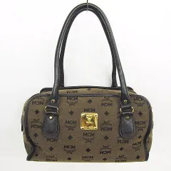 【良品】MCM エムシーエム ミニボストンバック ヴィセント柄 ハンドバック MCM エムシーエム ミニボストンバッグ ハンドバッグ ヴィセトス柄