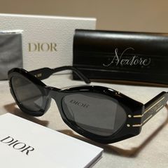 美品 Dior ブラック キャットアイ サングラス - メルカリ