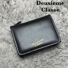 美品 Deuxieme Classe ドゥーズィエムクラス コンパクトウォレット レザー ブラックのサムネイル