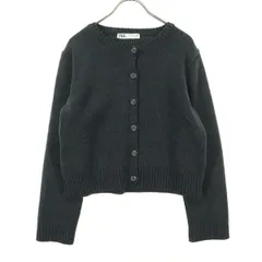 ZARA ザラ 長袖 ニットカーディガン S ダークグレー レディース 古着