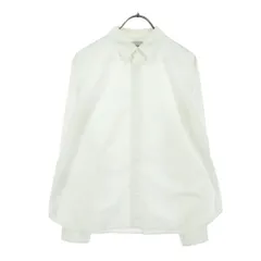 美品 YAECA ヤエカ 長袖 コットンシャツ M ホワイト メンズ 古着