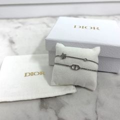 Dior ディオール シルバー ブレスレット CDロゴ 星モチーフ - メルカリ