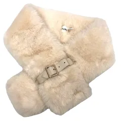 FURLA フルラ ファーマフラー ティペット 白 aq12667