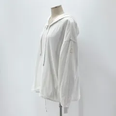 モンクレール モンクレール レディース リバーシブル 白 ワッペン フード ウィンドブレーカー ジャケット