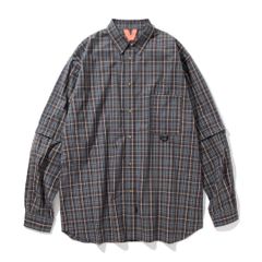 everyone back ogo button down shirt M - メルカリ