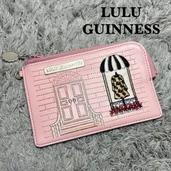LULU GUINNESS ルルギネス レザー 刺繍デザイン ポーチのサムネイル