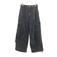 LILL リル デニム カーゴパンツ S ブラック ジーンズ メンズ 古着