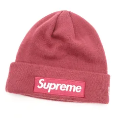 Supreme シュプリーム NEWERA ニューエラ コラボ ビーニー ニットキャップ ワインレッド メンズ 古着