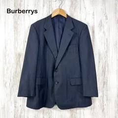 90s Burberrys ヴィンテージ バーバリーズ 総裏地 2B シングルブレスト ウール テーラードジャケット ネイビー メンズ スーツ