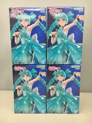 フィギュア 初音ミク BANPRESTO EVOLVE Clearluxe-EmeraldGem- 4点セット BANDAI バンダイ 未開封 2602LO068