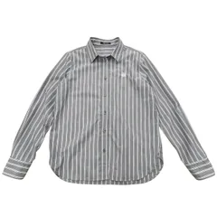 Aquascutum アクアスキュータム 長袖シャツ グレー 10 ストライプ コットン100％のサムネイル