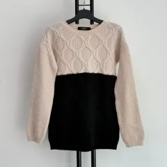 正規品 マックスマーラ ウィークエンド MaxMara ラナバージンウール 100% バイカラー ニット