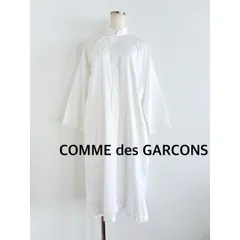 COMME des GARCONS   コムデギャルソン  スタンドカラーシャツワンピース　日本製　XS    オフホワイト　コットン　長袖　カジュアル　春夏　送料込み  6465975
