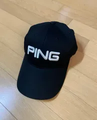 PING ブラック ボールキャップ 帽子 ゴルフ