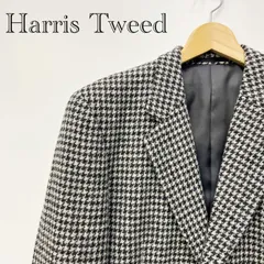 Harris Tweed ハリスツイード 千鳥柄 ジャケット テーラードジャケット ウール シングルブレスト モノトーン ホワイト ブラック メンズ ファッション _208023のサムネイル