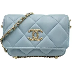 CHANEL シャネル ショルダーバッグ マトラッセ ブルー