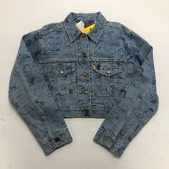 【新品/タグ付き】 LEVI'S リーバイス X ピーナッツ デニムジャケット クロップ丈 Sサイズ 女性用 カジュアル